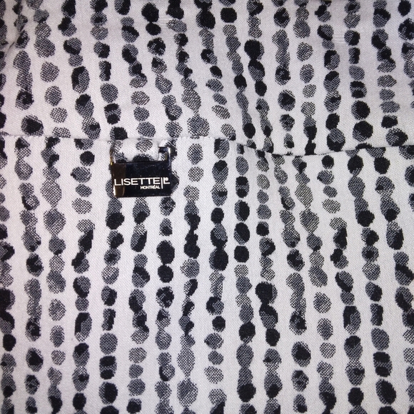 Lisette L Montreal High-Rise Straight Polka Dot Stripe Pull-On Pants - Picture 9 of 16